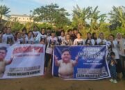 Persatuan Emak Emak Gemoy Sosialisasikan Yudhianto Mahardika Lewat Aksi Bersih Lingkungan