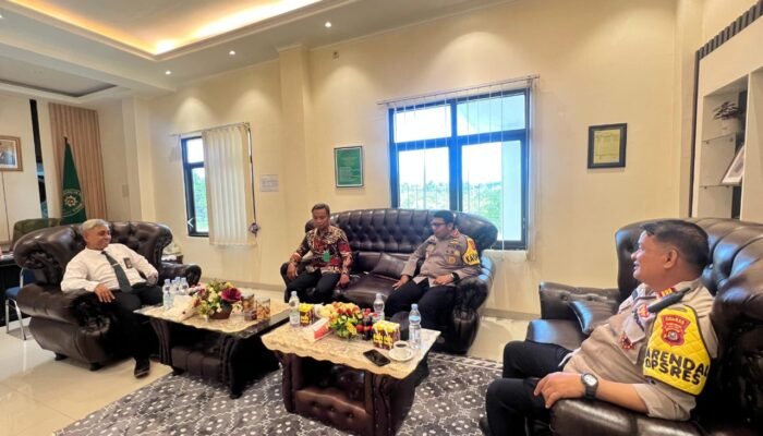 Polres Konawe Selatan Komitmen Bersinergi Dibidang Penegakan Hukum Bersama PN Andoolo