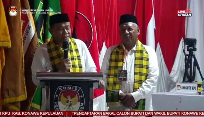 Tarung di Pilkada Konkep, Andi Lutfi – Muhamad Rijal Daftar di KPU