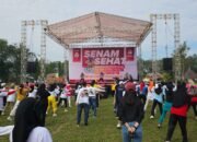 Sukseskan Pilkada Serentak di Konsel, KPU Gelar Senam GMHP