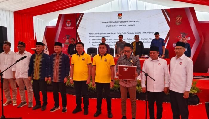 Naskah Deklarasi Kampanye Damai Calon Bupati dan Wakil Bupati yang Dibacakan : Tanpa Hoax, Tanpa Politisasi SARA dan Tanpa Politik Uang