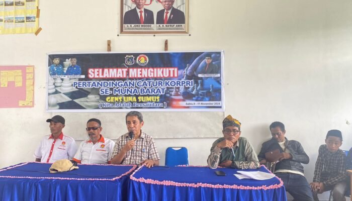 Peringati HUT Korpri ke-53, Pemda Muna Barat Gelar Lomba Catur antar ASN