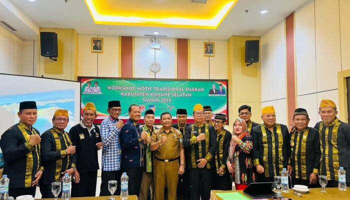 Dispar Konsel Gelar Workshop Desain Motif Tradisional Daerah, Ciptakan Tenunan Khas Konawe Selatan