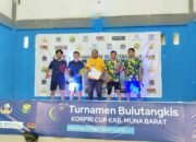 Pasangan Sahibudin Saga – Haziman Juarai Turnamen Bulu Tangkis HUT Korpri Mubar