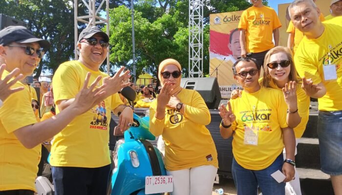 AJP-ASLI Serahkan Hadiah Utama di Senam Sehat HUT Golkar ke-60