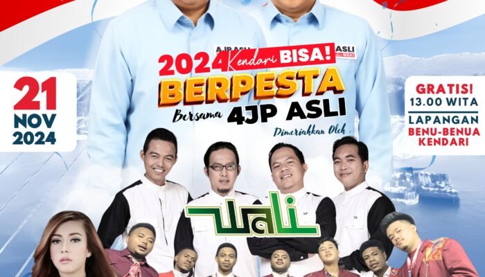 Wali Band dan Shine Of Black Bakal Hibur Warga Kota Kendari di Kampanye Akbar AJP-ASLI