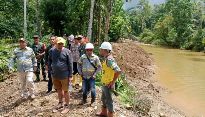 Pimpinan PT GMS Tinjau Progres Normalisasi Sungai di Laonti