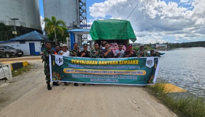 Bulan Ramadan, PT GMS Salurkan 100 Ton Beras untuk Masyarakat Kecamatan Laonti