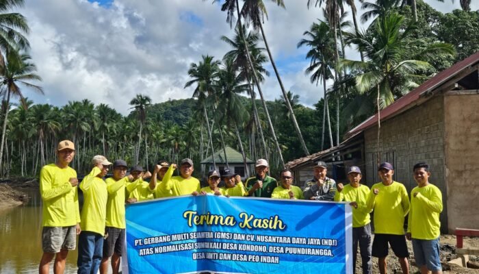 Masyarakat Apresiasi PT GMS dan CV NDJ, Sukses Tuntaskan Normalisasi Sungai Laonti
