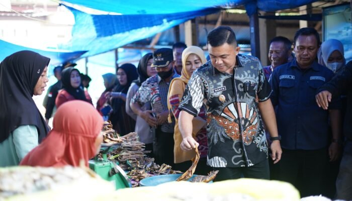 Wabup Konsel H Wahyu Tinjau RMU dan Pantau Kestabilan Harga Pangan di Pasar Ranomeeto