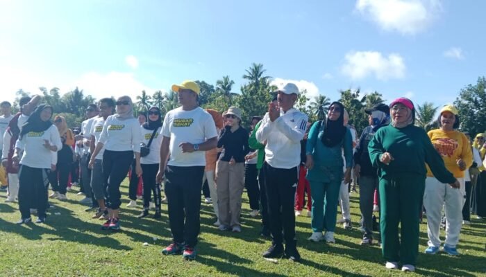 Senam Sehat dan Pengobatan Gratis Diikuti Ribuan Masyarakat, Wujud Komitmen Menuju Muna Barat Liwu Mokesa