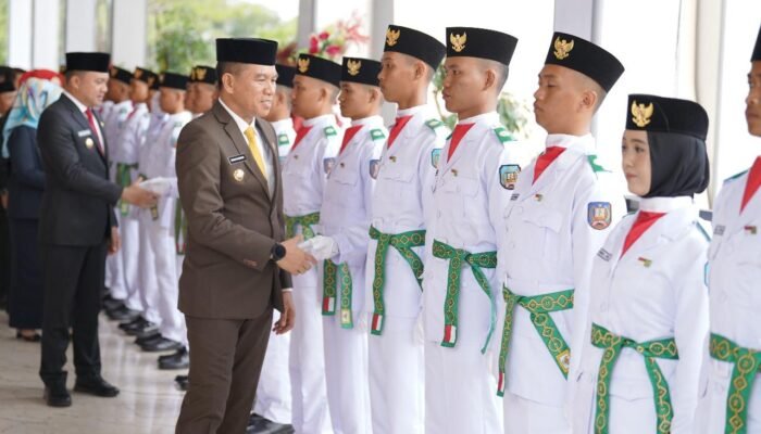 Paskibraka Konawe Selatan Dikukuhkan, Siap Kibarkan Sang Saka Merah Putih