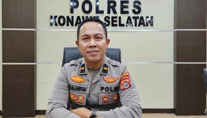 Mantan Ajudan Wakil Bupati Konsel Dilantik jadi Kapolsek Laonti