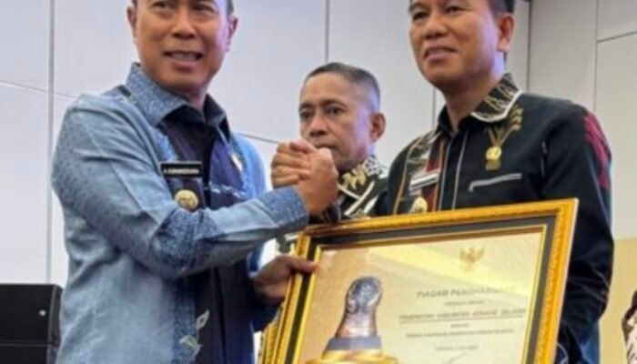 Dianggap Berperan Berikan Jaminan Sosial Tenaga Kerja, Bupati Irham Kalenggo Terima Penghargaan Paritrana Award 2025