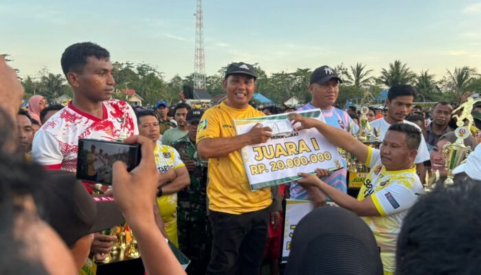 Final KONI Muna Barat Cup I, PS Tampo Tumbangkan Galaxi FC dengan Skor Tipis 2-1