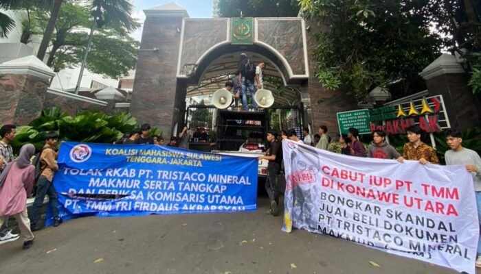 KMSJ Demo di Kementerian ESDM, Desak RKAB PT TMN Tak Dikeluarkan dan Usut Dugaan Pelanggaran Penambangan
