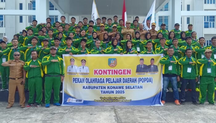 Wabup Wahyu Lepas Kontingen POPDA, Target Dulang Medali dan Junjung Sportifitas