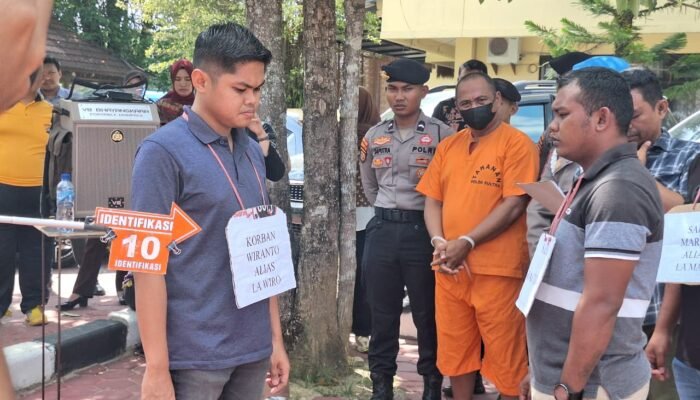 Polda Sultra Gelar Rekonstruksi Dugaan Penganiayaan yang Menyeret Anggota DPRD Wakatobi