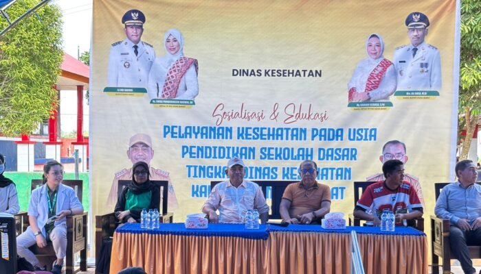 Dinkes Muna Barat Gelar Edukasi Pelayanan Kesehatan di SDN 7 Kusambi