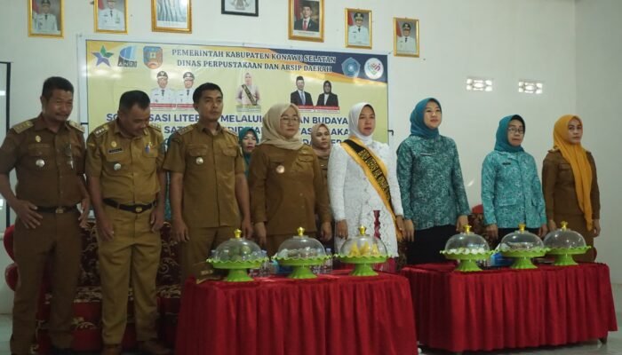 Tumbuhkan Minat Baca, DPAD Konsel Gelar Sosialisasi Budaya dan Lomba Literasi Inklusi Sosial