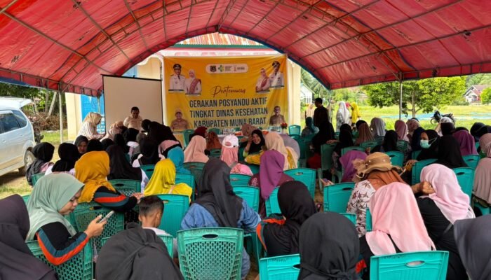 Dinkes Muna Barat Gelar Gerakan Posyandu Aktif di Maginti
