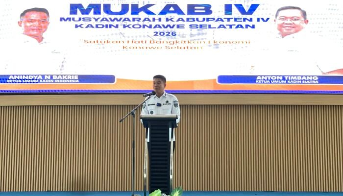 Bupati Irham Kalenggo Buka Mukab IV Kadin Konsel, Harap Pertumbuhan Ekonomi Lokal Kian Pesat