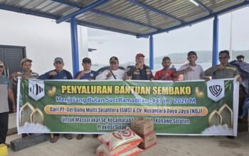 PT GMS dan CV NDJ Salurkan 85 Ton Beras serta 4.200 Paket Minyak Goreng untuk Masyarakat 19 Desa di Laonti