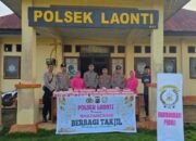 Berbagi Takjil di Bulan Ramadan Aksi Polsek Laonti Dekatkan Polri dan Masyarakat