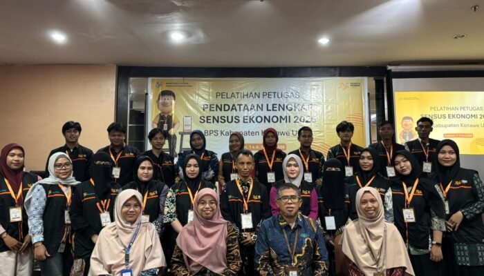 Bekali Kapasitas Petugas, BPS Konawe Utara Gelar Pelatihan Pendataan Sensus Ekonomi