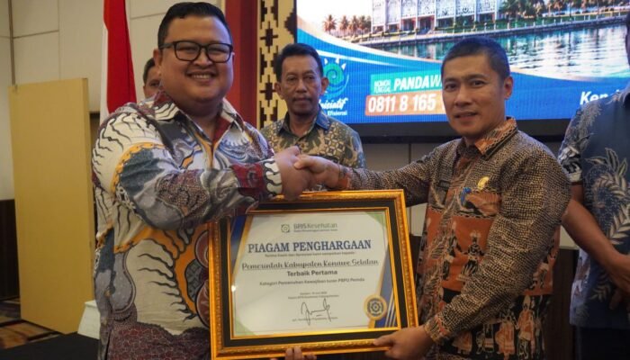 Pemda Konsel Raih Penghargaan Terbaik I Pemenuhan Kewajiban Iuran PBPU BPJS Kesehatan
