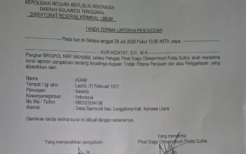 Diduga “Sunat” Pembayaran Harga Tanah Warga, Kades Sarimukti Dilaporkan di Polda Sultra