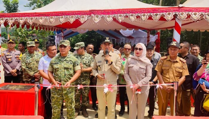 Bupati Konsel Apresiasi Bantuan Jembatan Perintis Garuda dari Kementerian Pertahanan dan TNI AD