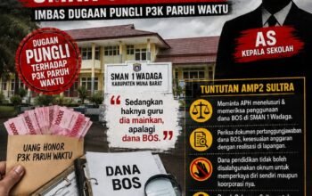 AMP2 Desak APH Telusuri Dana BOS SMAN 1 Wadaga, Imbas Dugaan Pungli P3K Paruh Waktu