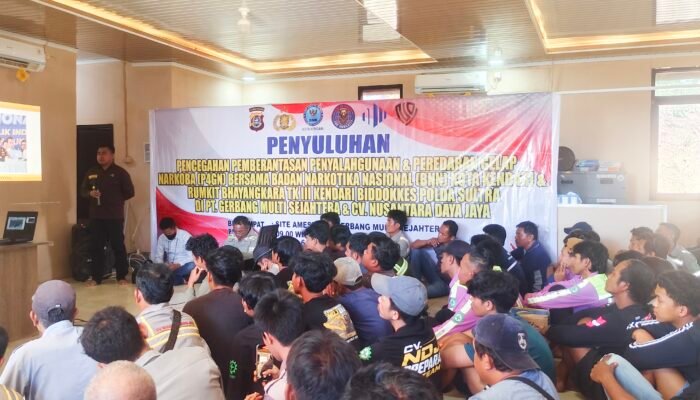 Dorong Asta Cita Presiden, BNN Kendari Edukasi Bahaya Narkoba Karyawan Tambang