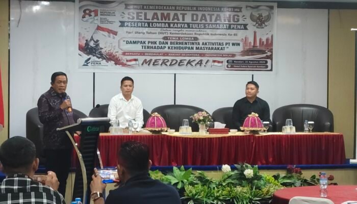 Sahabat Pena Umumkan Lomba Menulis Karya Jurnalistik, Ir Hugua : Peran Jurnalis Penting dalam Pembangunan Daerah