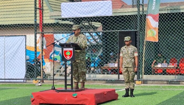 Turnamen Mini Soccer Kodim Cup I Resmi Dibuka, Dandim : Ajang Silaturahmi dan Junjung Tinggi Sportifitas