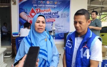 “Darah Demokrat untuk Ibu Pertiwi” Cara DPC Demokrat Konsel Tebar Kepedulian dengan Aksi Donor Darah