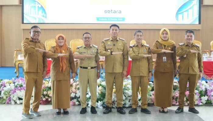 Rakor Evaluasi Pembangunan Tahap I, Bupati Irham Tekankan Realisasi Pembangunan Tepat Sasaran dan Pro Rakyat
