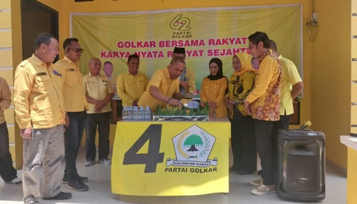 HUT Golkar ke-62, Kader Konawe Selatan Bekerja Nyata untuk Kepentingan Masyarakat