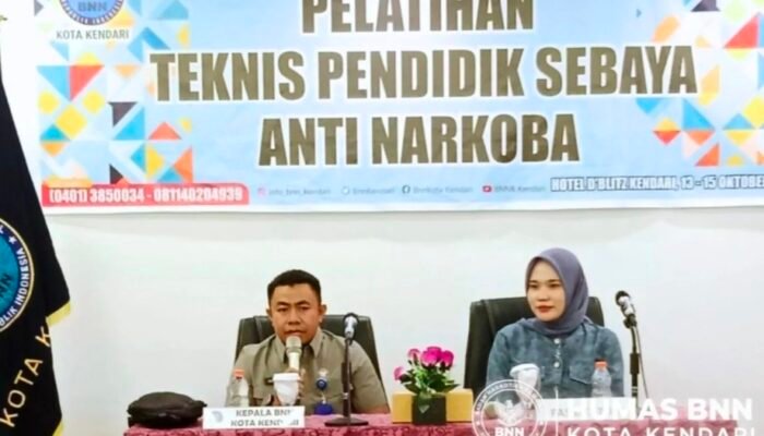 BNN Kota Kendari Lahirkan Pendidik Sebaya Anti Narkoba Demi Tangkal Pengaruh Narkoba di Sekolah dan Pergaulan Lingkungan