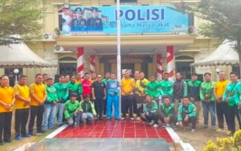 BNN Kota Kendari Bersama Polresta Beri Edukasi Bahaya Narkoba Pengemudi Ojol