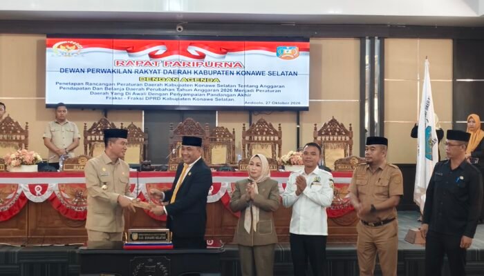 Pemda dan Dewan Konawe Selatan Tetapkan APBD-Perubahan 2026